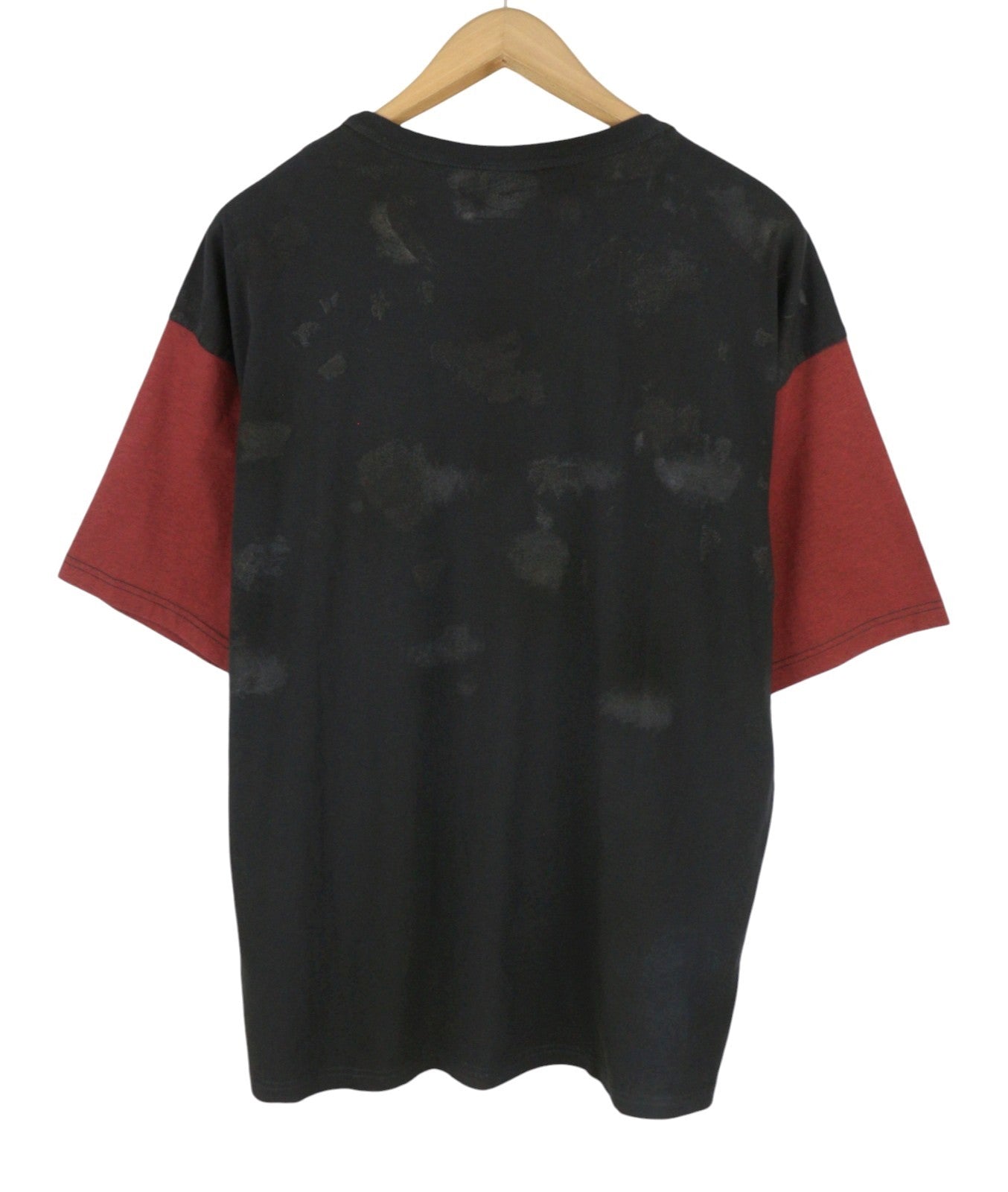 Diesel T-boxt-q4 Mænd T-shirt sort mønstret Oversized Crew Kortærmet