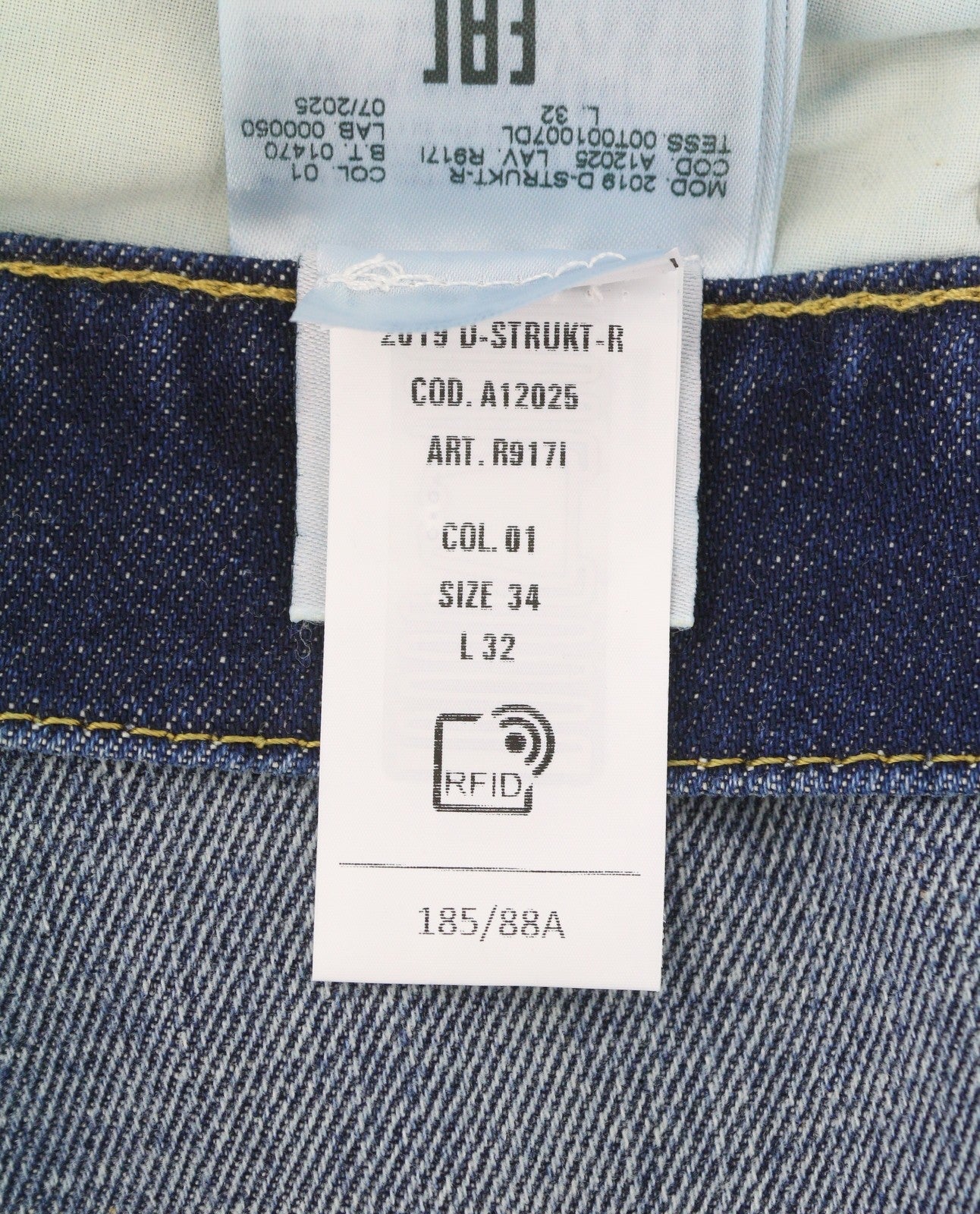 Diesel 2019 D-strukt R917i Men Jeansblue Faded Distress Slim Rrp195