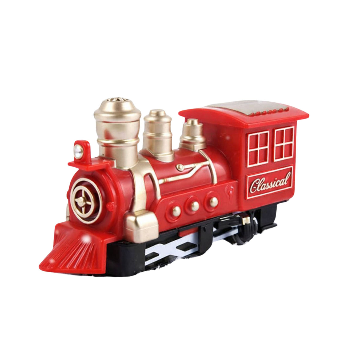 Classic Mini Train Battery Operated Locomotive Wagons With Tracks 13 Pcs.