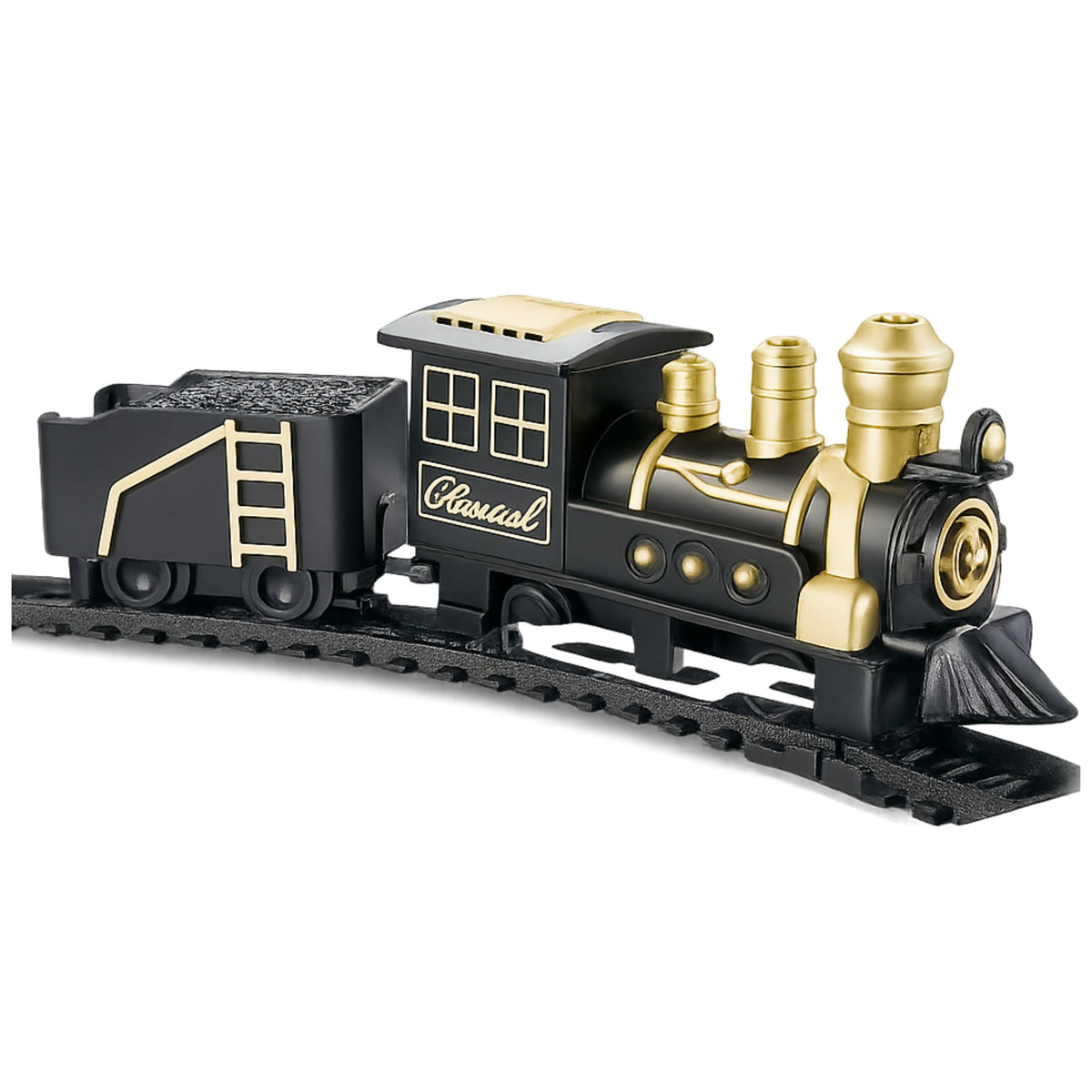 Locomotora De Tren Clásica Vías De Vagón De Mercancías 53 X 48,5 Cm