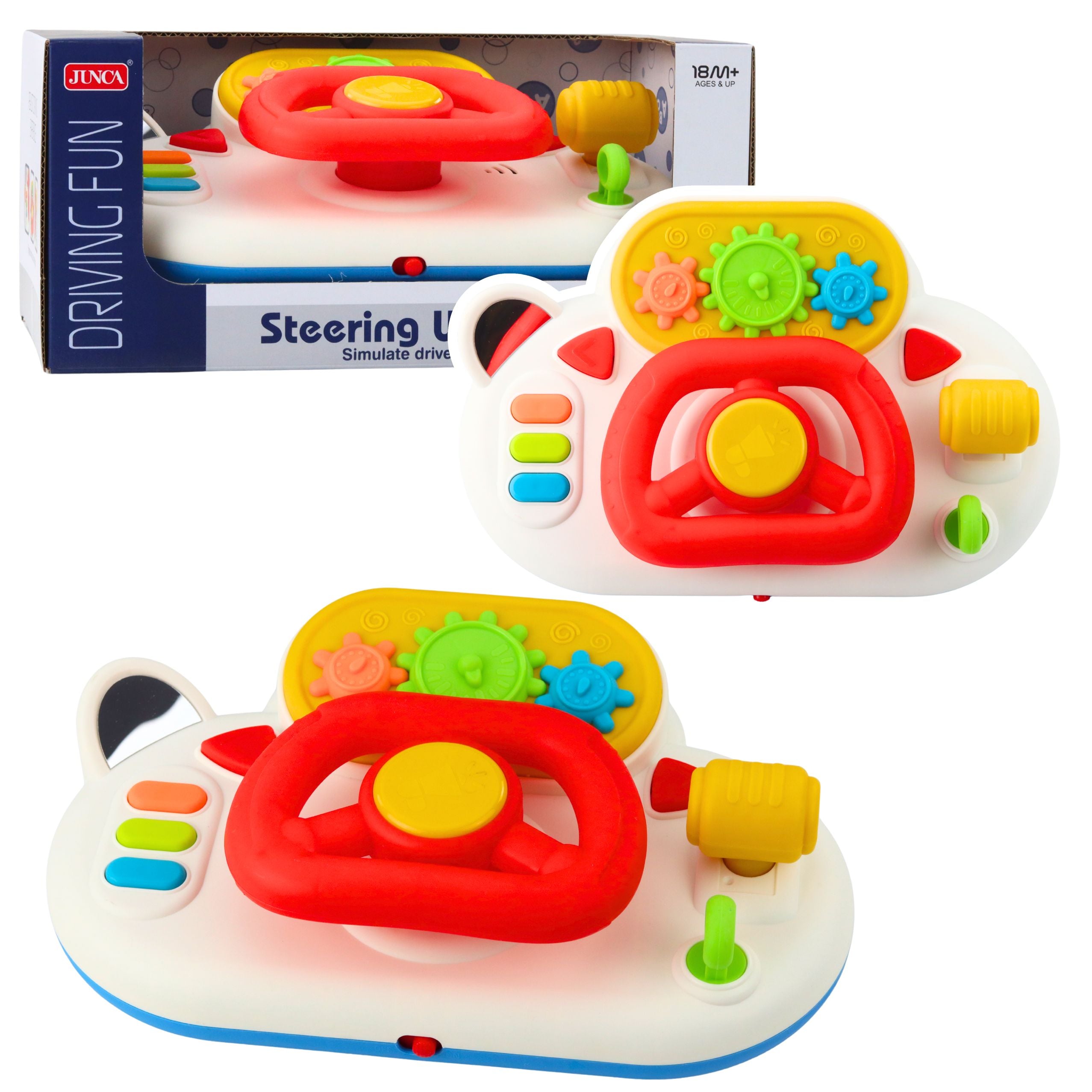 Driving Simulator For Toddlers Interactive Steering Wheel Lights Sounds