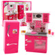 Doll Kitchen Set Fridge Oven Accessories Pink