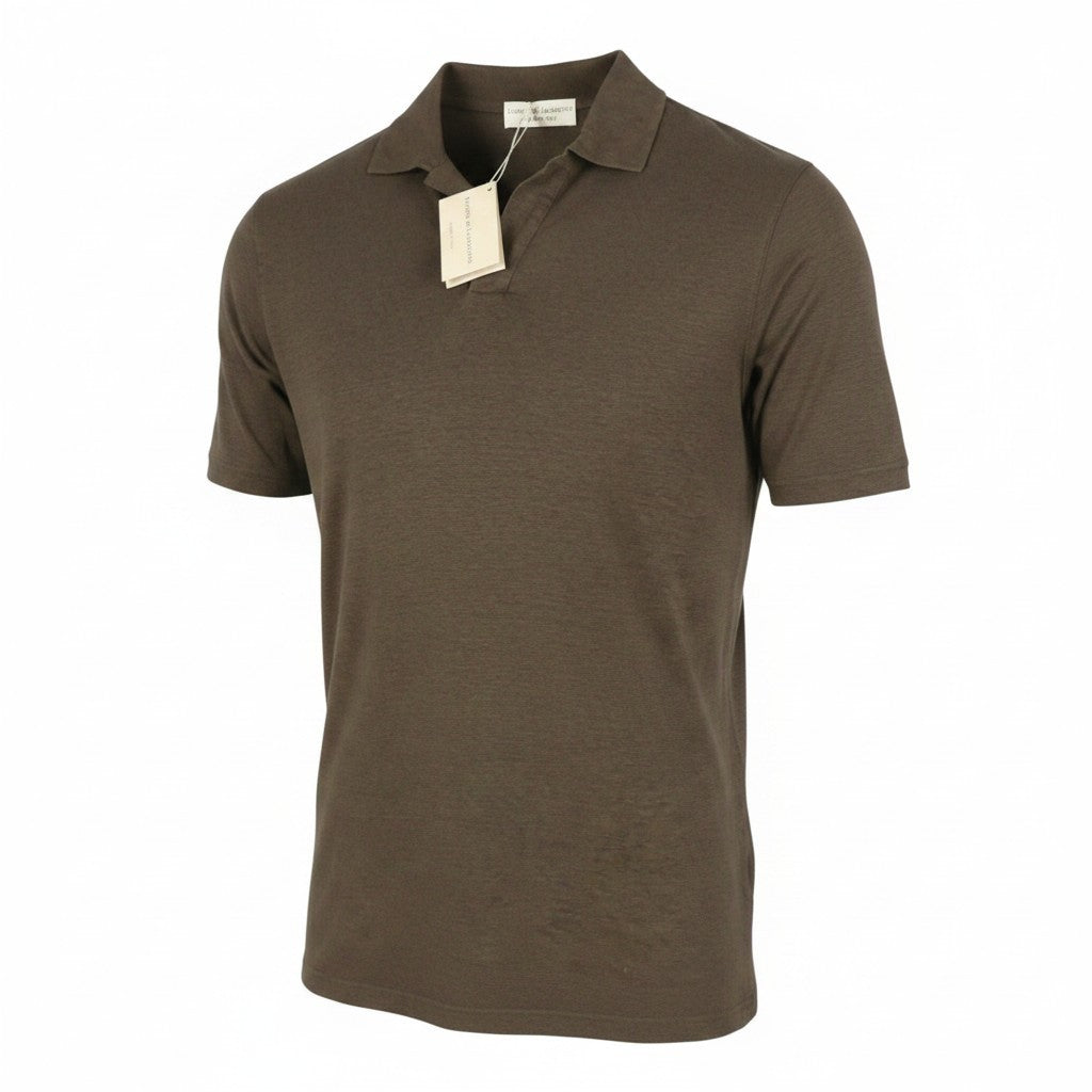Brune linned poloer