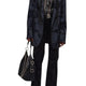 R13 Oversized Punk Rowing Damer Blazerblack Grå Paisley Jacquard Rrp1795