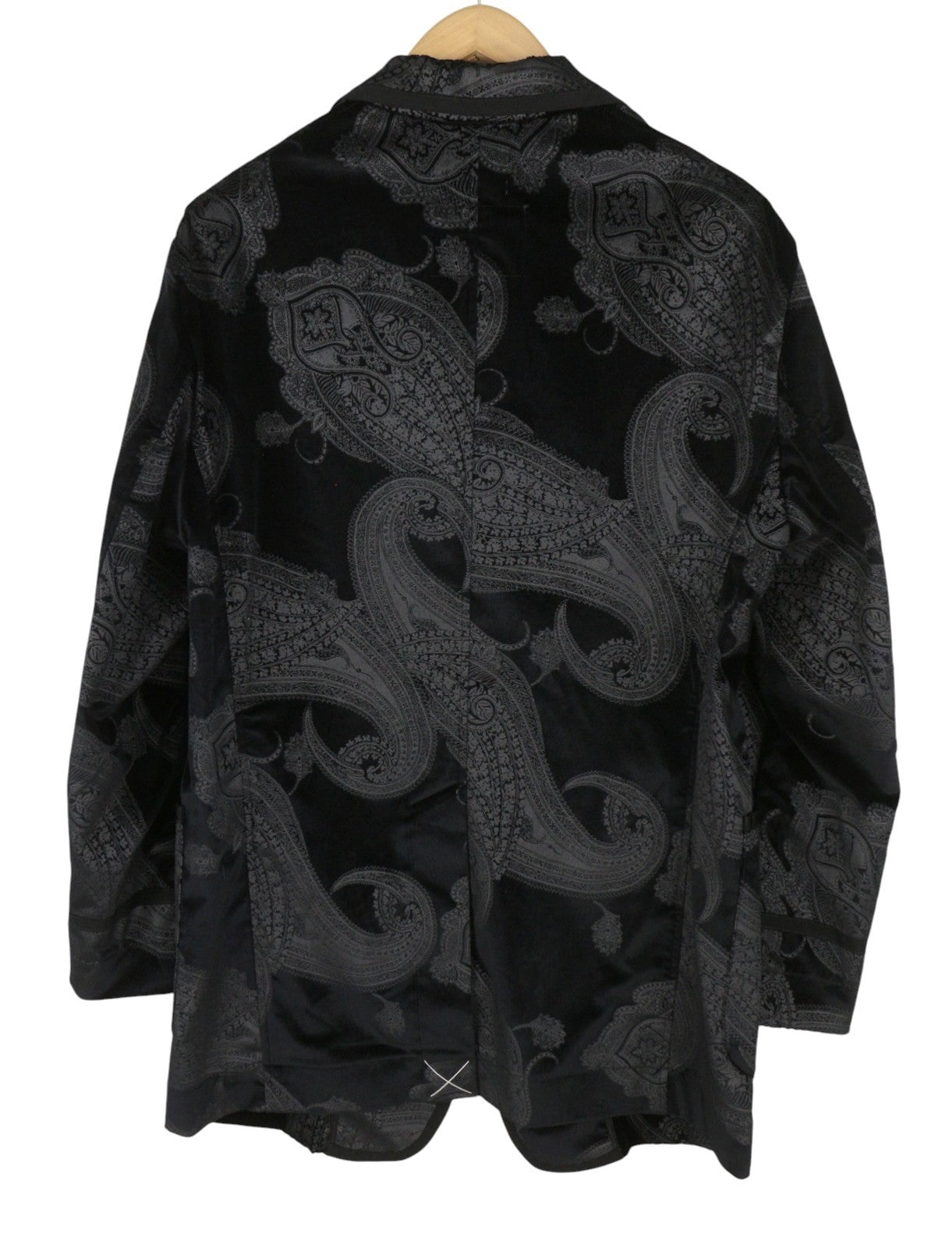 R13 Oversized Punk Rowing Damer Blazerblack Grå Paisley Jacquard Rrp1795