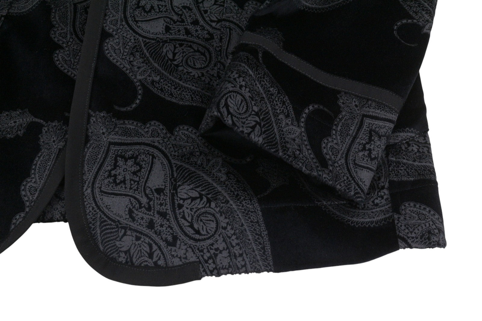 R13 Oversized Punk Rowing Damer Blazerblack Grå Paisley Jacquard Rrp1795