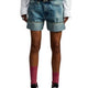 R13 Nina Mujer Shorts 26 Lapis Selvedge Blue Edición Limitada Denim Ss26 Rrp735