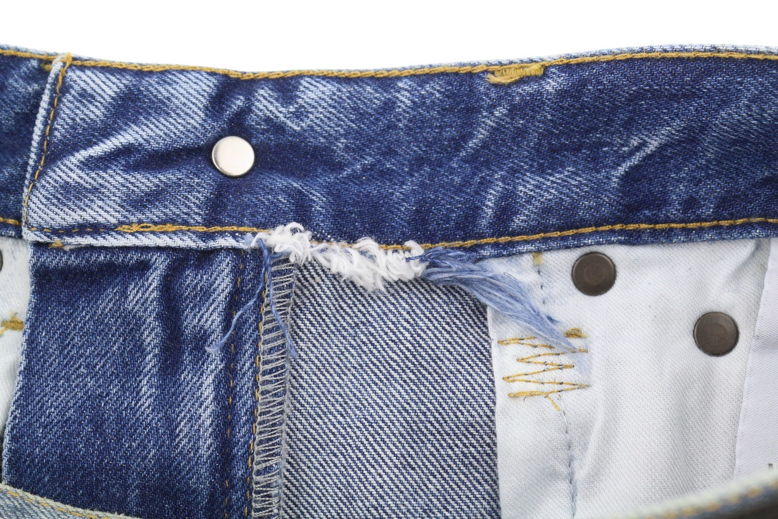 R13 Boyfriend Women Jeans 24 Jasper Straight Cropped Whiskers Faded Blue Pf26