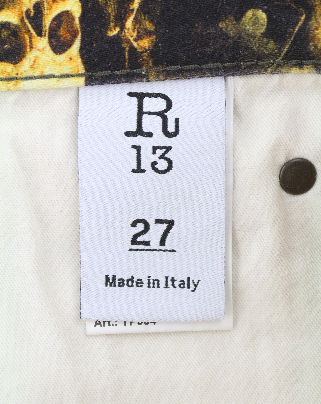Bríste Mná R13 X-bf 27 Veilbhit Camo Moleskin Cropped