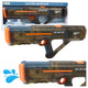 Electric Water Gun Rifle Rechargeable Transparent Black 55 Cm