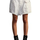 R13 Bubble Skort Dámské šortky 27 Bílé plátěné kapsy Ss26 Rrp895