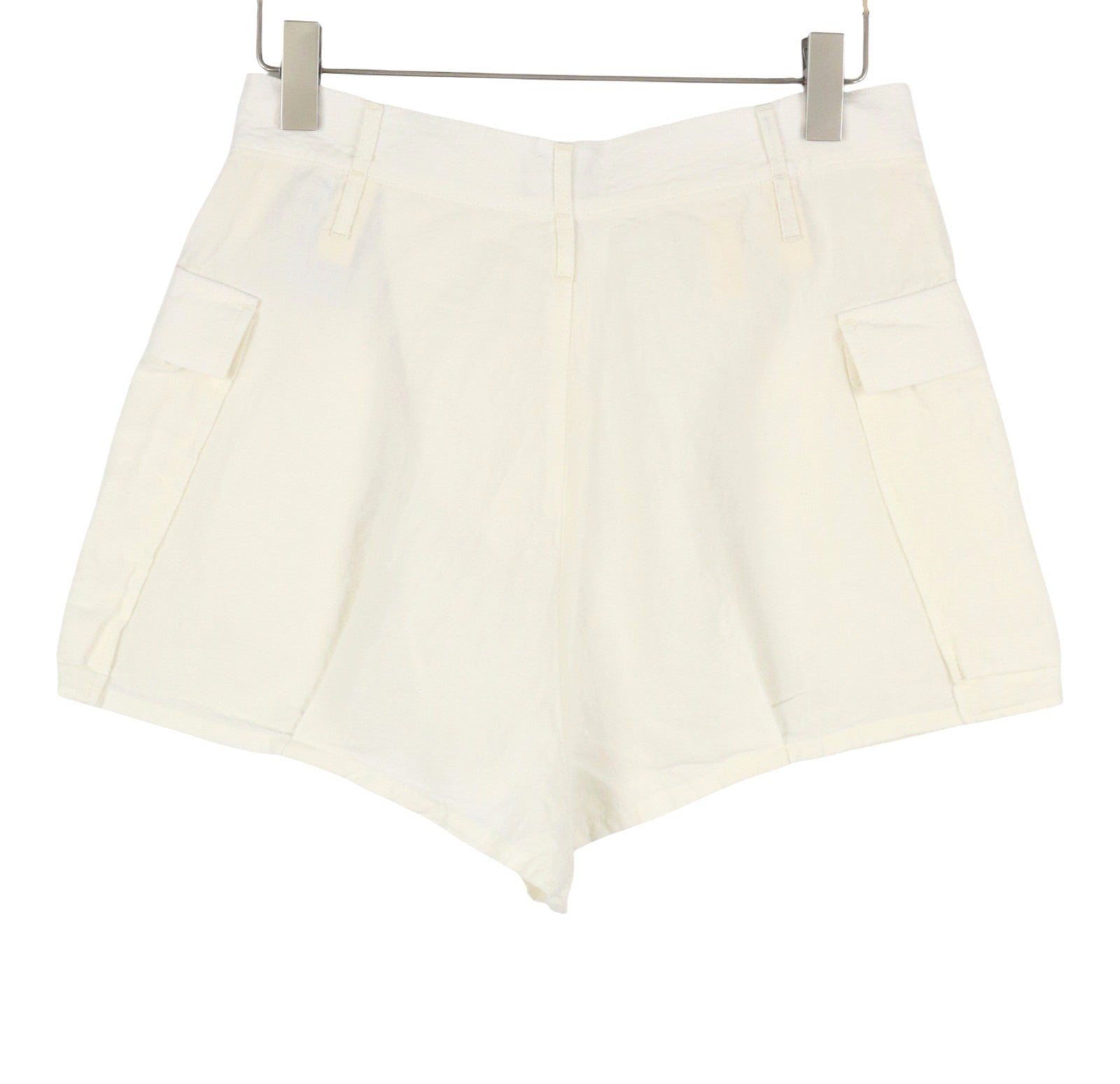 R13 Bubble Skort Dámské šortky 27 Bílé plátěné kapsy Ss26 Rrp895