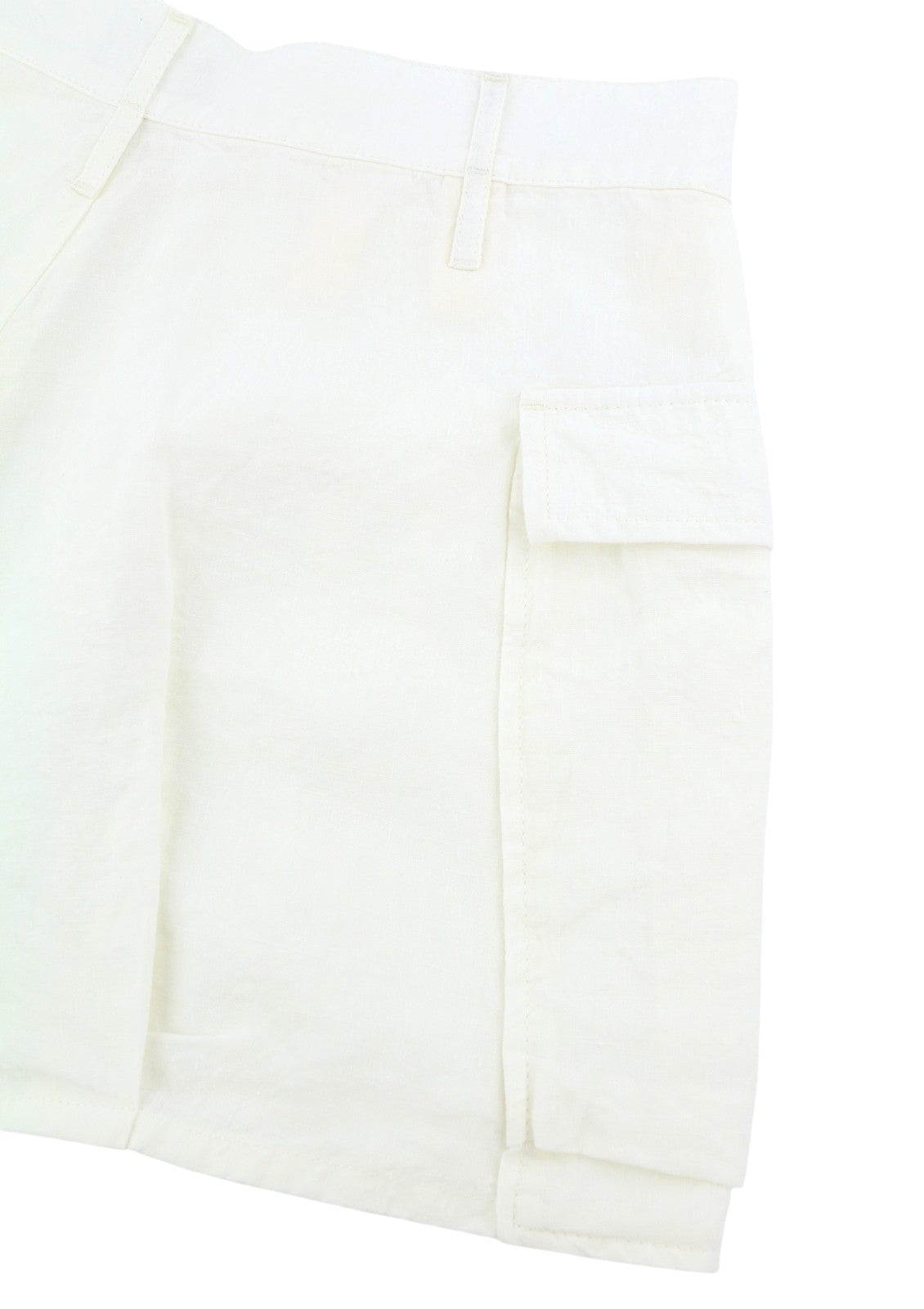 R13 Bubble Skort Dámské šortky 27 Bílé plátěné kapsy Ss26 Rrp895