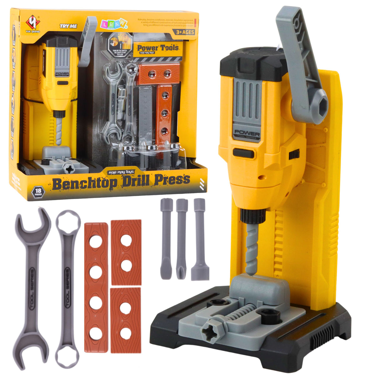 Ceardlann Little Handyman ar Bhinse Druileála Uirlisí Accessories 18 ríomhaire.