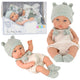 Baby Doll Gray Outfit Hat Bib 18 Cm