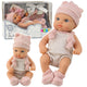Baby Doll Pink Outfit Hat Bib 18 Cm