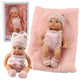 Baby Doll With Blanket White And Pink Clothes Hat 18 Cm