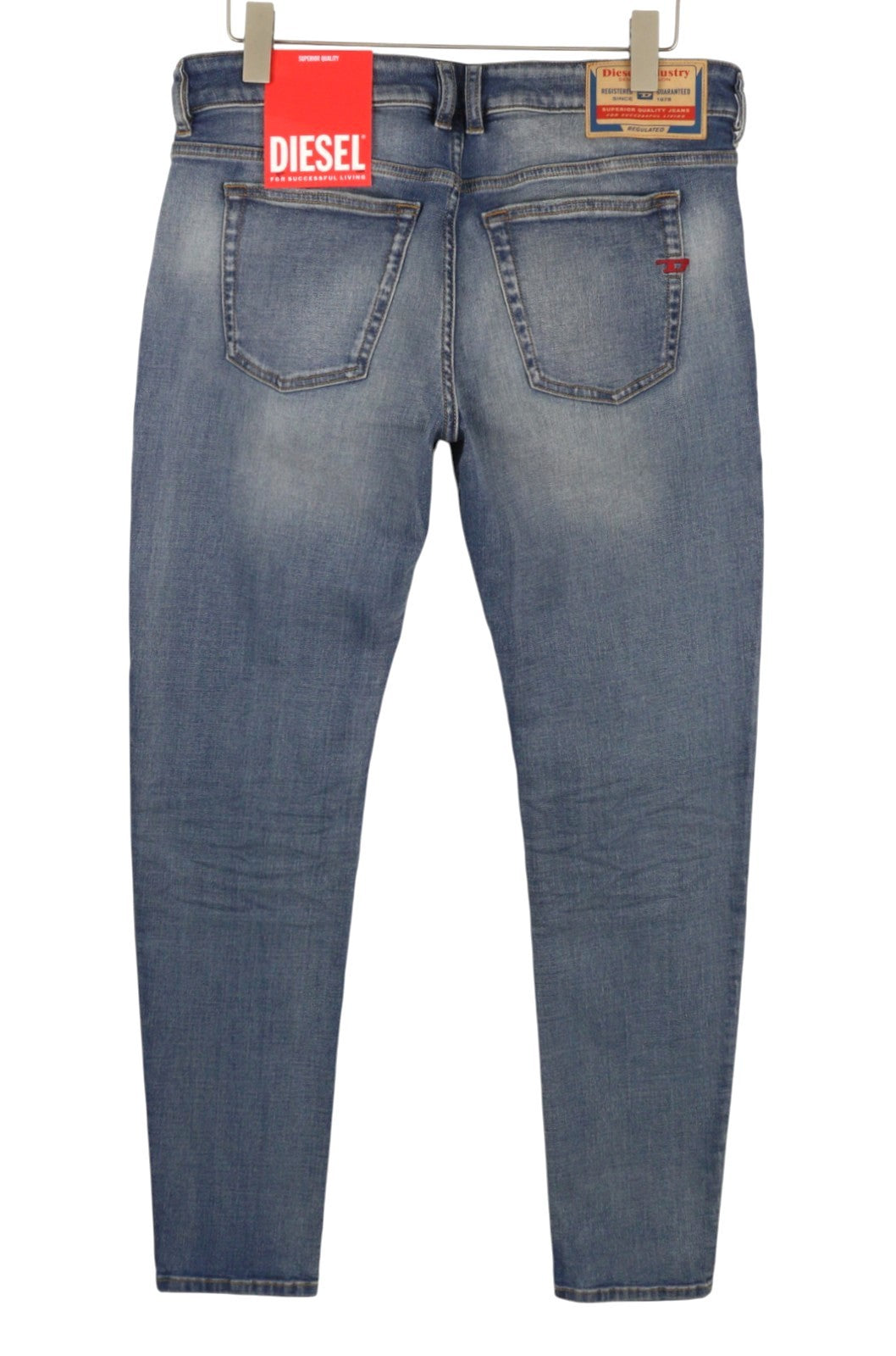 Diesel 1979 Sleenker 0pfaw Herr Jeansblå blekt Skinny Låg midja Rrp175