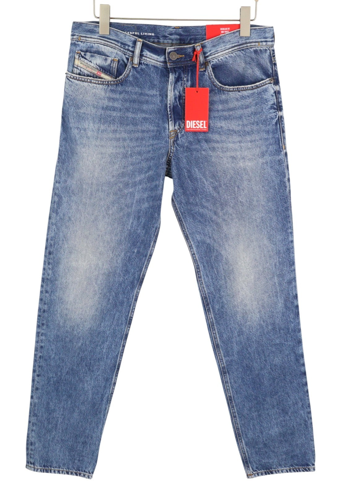 Diesel 2003 D-finitive 09h95 Masculino Jeansazul Regular Tapered Fit Rrp195