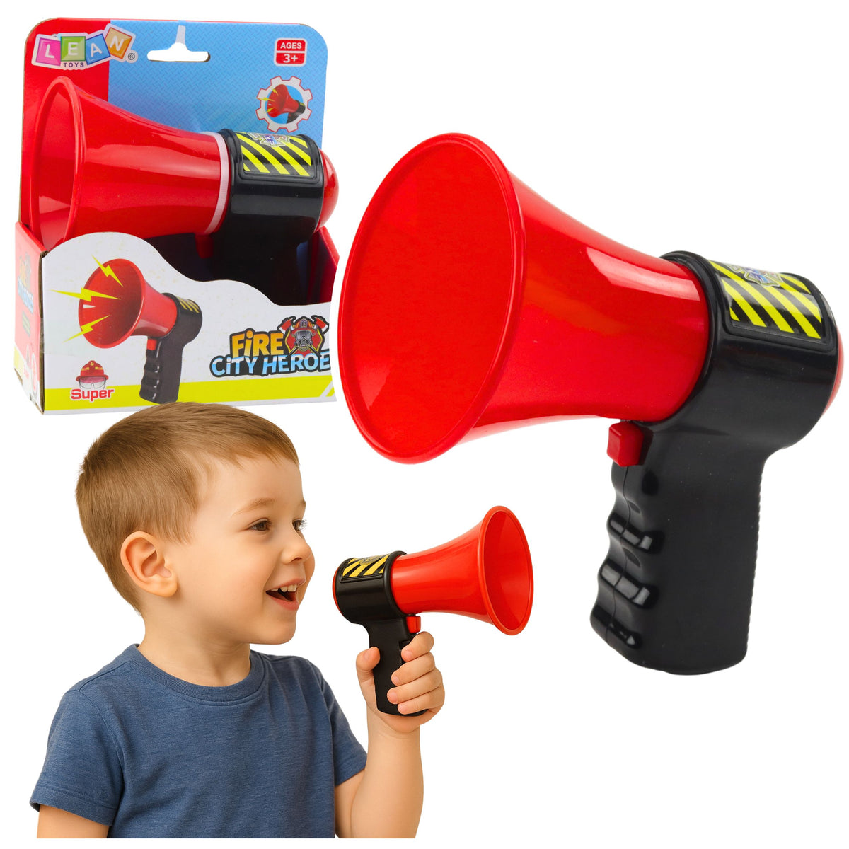 Interactive Firefighter Megaphone For Kids Sound Effects