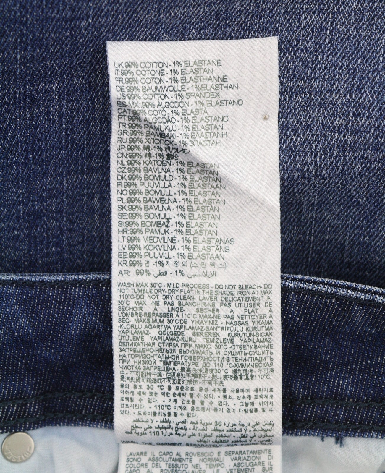 Diesel Troxer R9i69 Men Jeansblue Whiskers Faded Skinny Fit