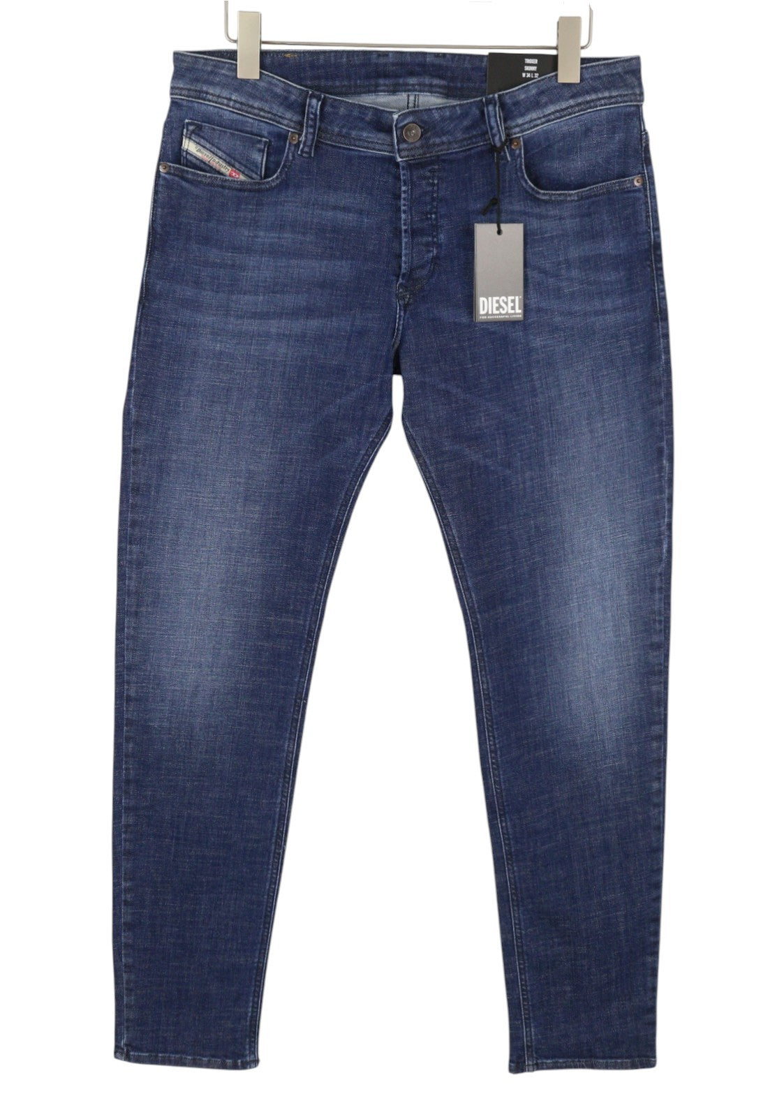 Diesel Troxer R9i69 Men Jeansblue Whiskers Faded Skinny Fit