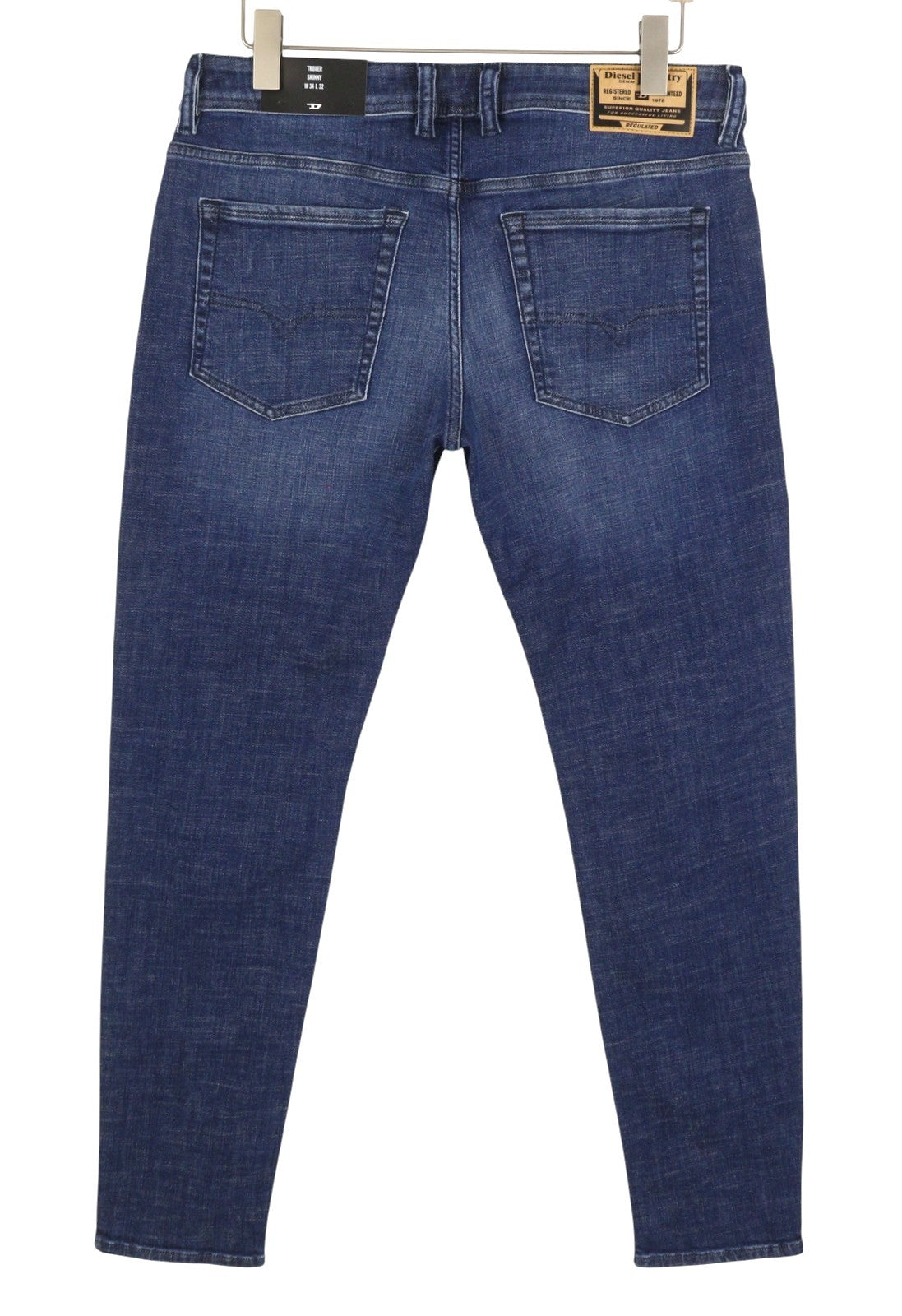 Diesel Troxer R9i69 Men Jeansblue Whiskers Faded Skinny Fit