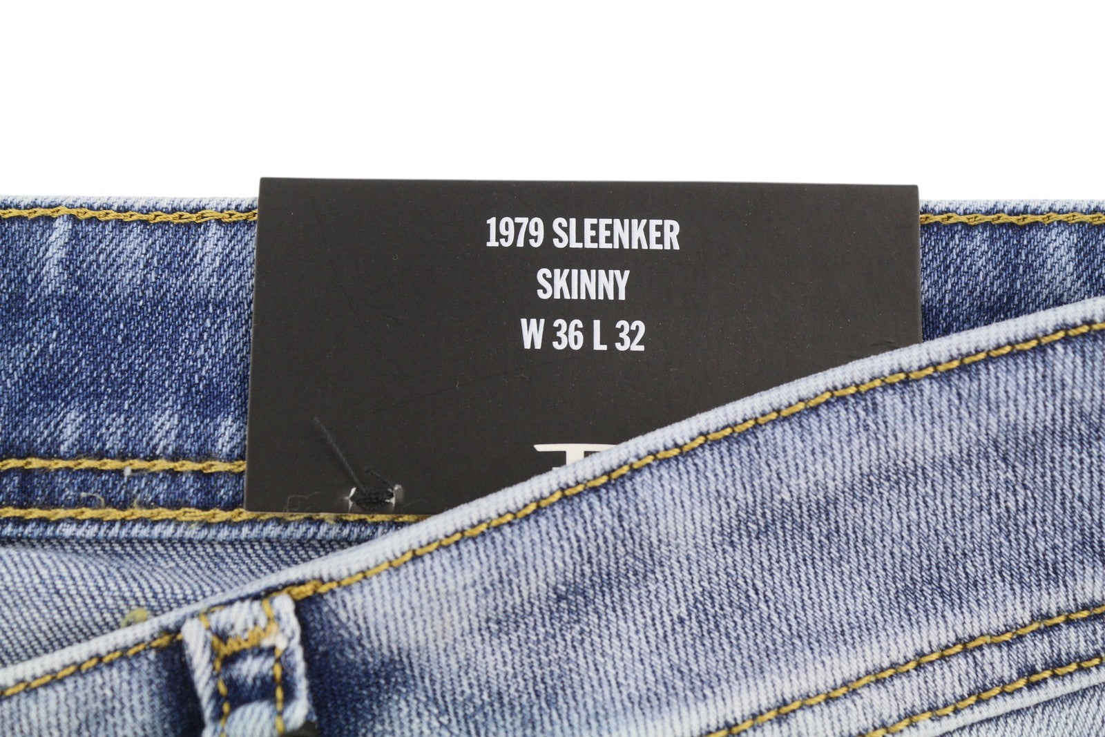 Diesel 1979 Sleenker R329k Mænd Jeansblå Faded Skinny Fit Rrp195