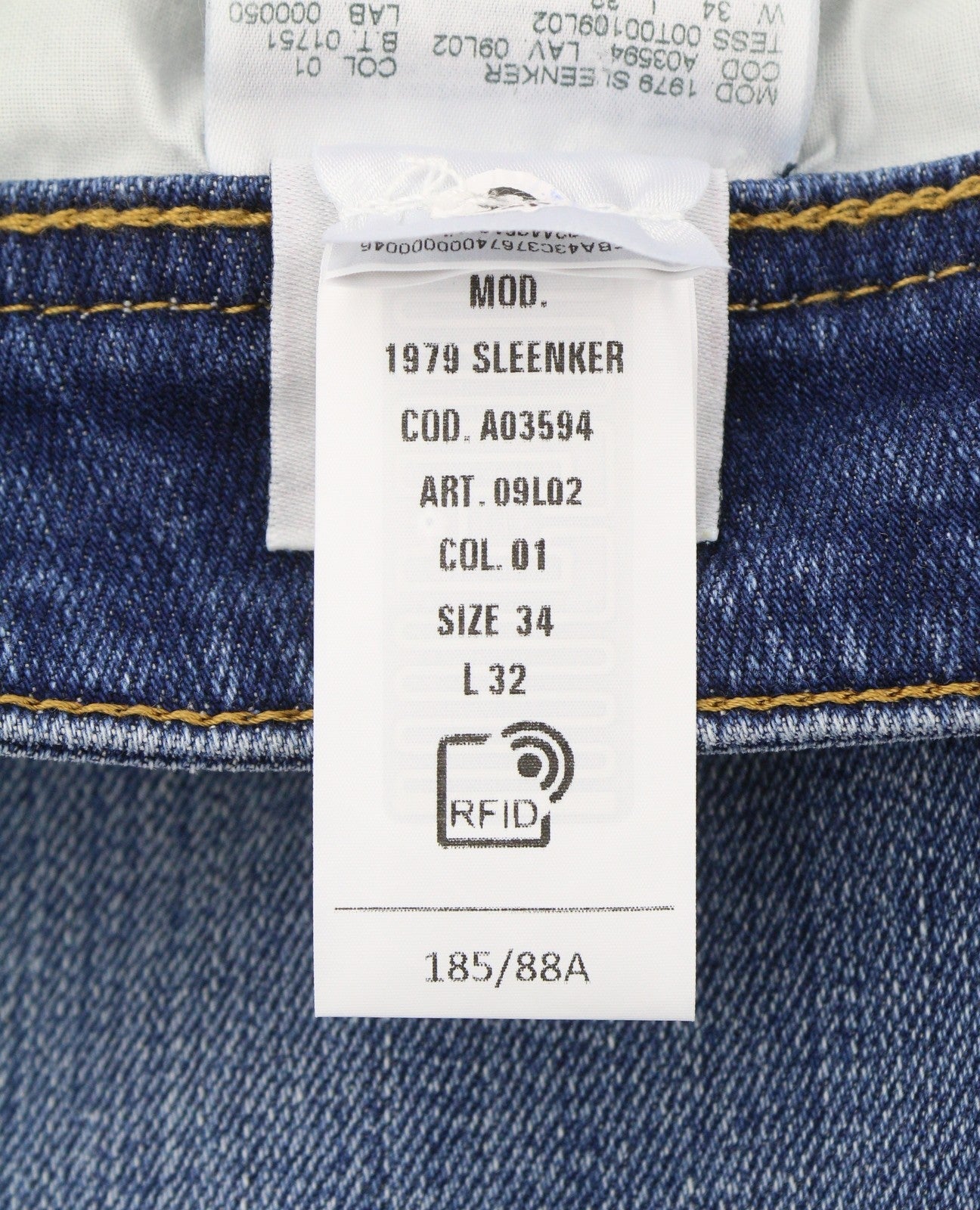 Diesel 1979 Sleenker 09l02 Herre Jeansblå Falmet Skinny Lav talje