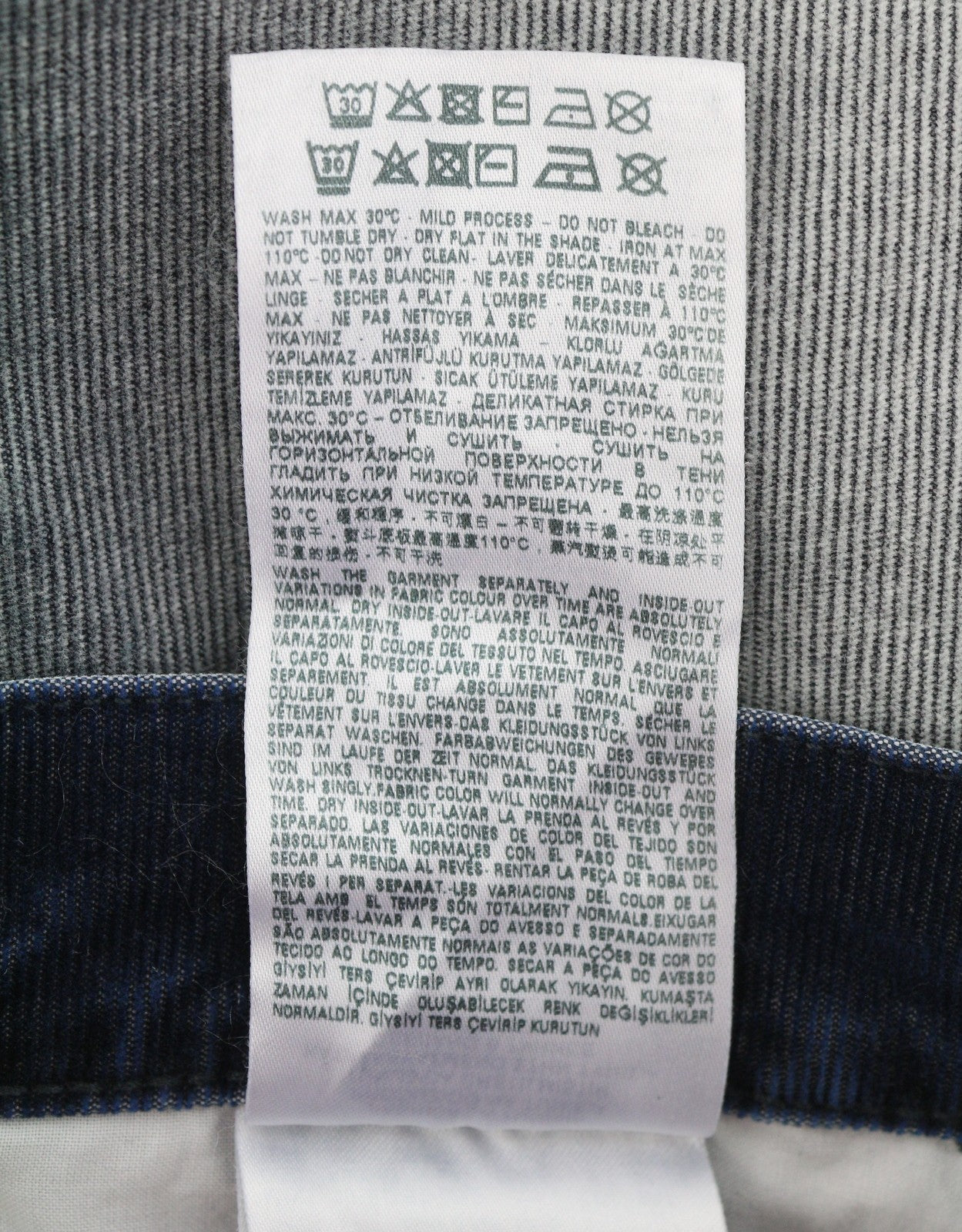 Pantaloni pentru bărbați Diesel 2019 D-strukt 068jf, albastru, velur, slim Fit Rrp225