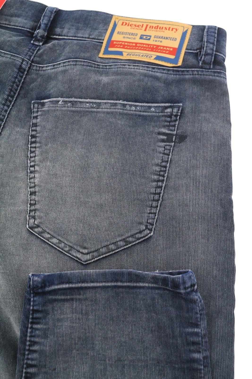 Pantaloni pentru bărbați Diesel 2019 D-strukt 068jf, albastru, velur, slim Fit Rrp225