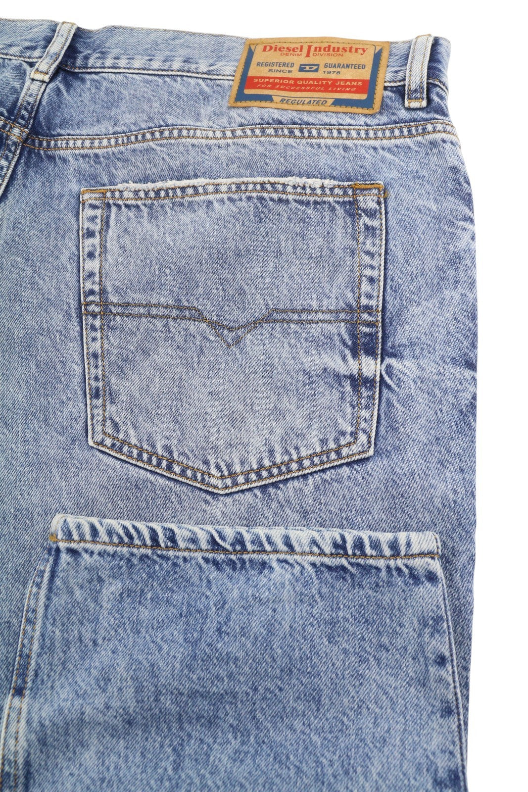 Diesel 2003 D-finitive 09h95 Masculino Jeansazul Regular Tapered Fit Rrp195