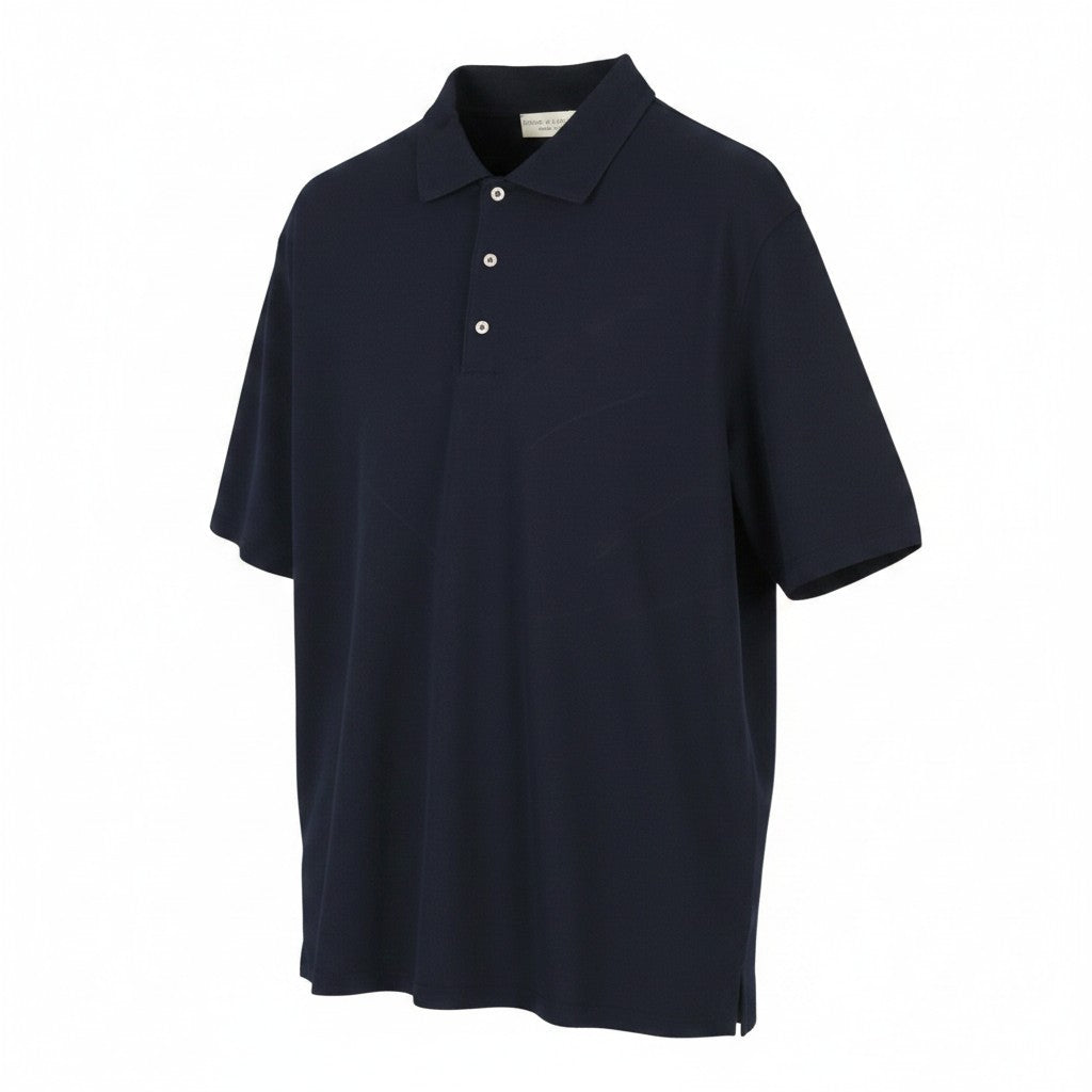 Niebieskie bawełniane koszulki polo