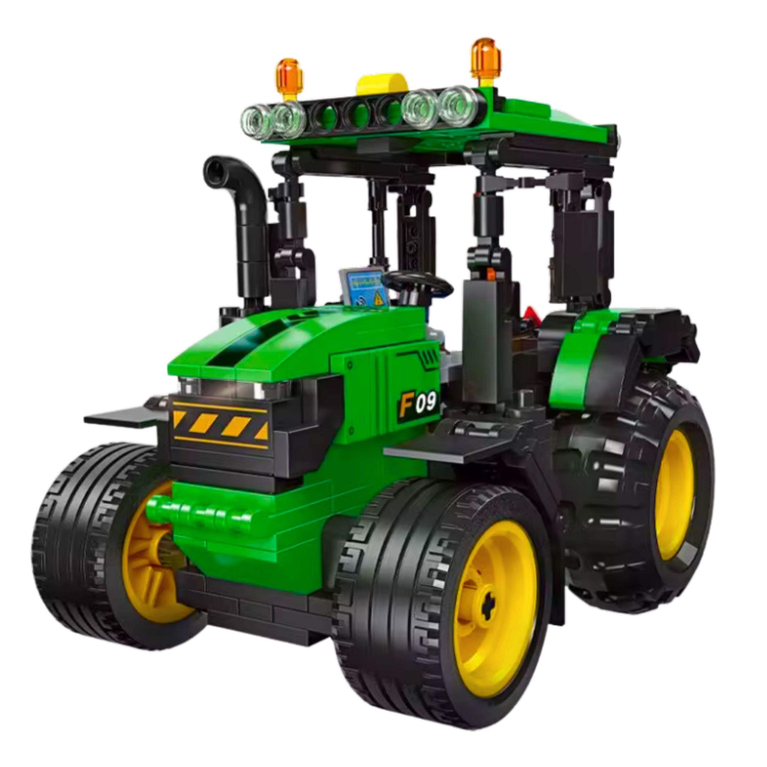 Construction Blocks Farm Tractor Agricultural Green 304 Pcs.