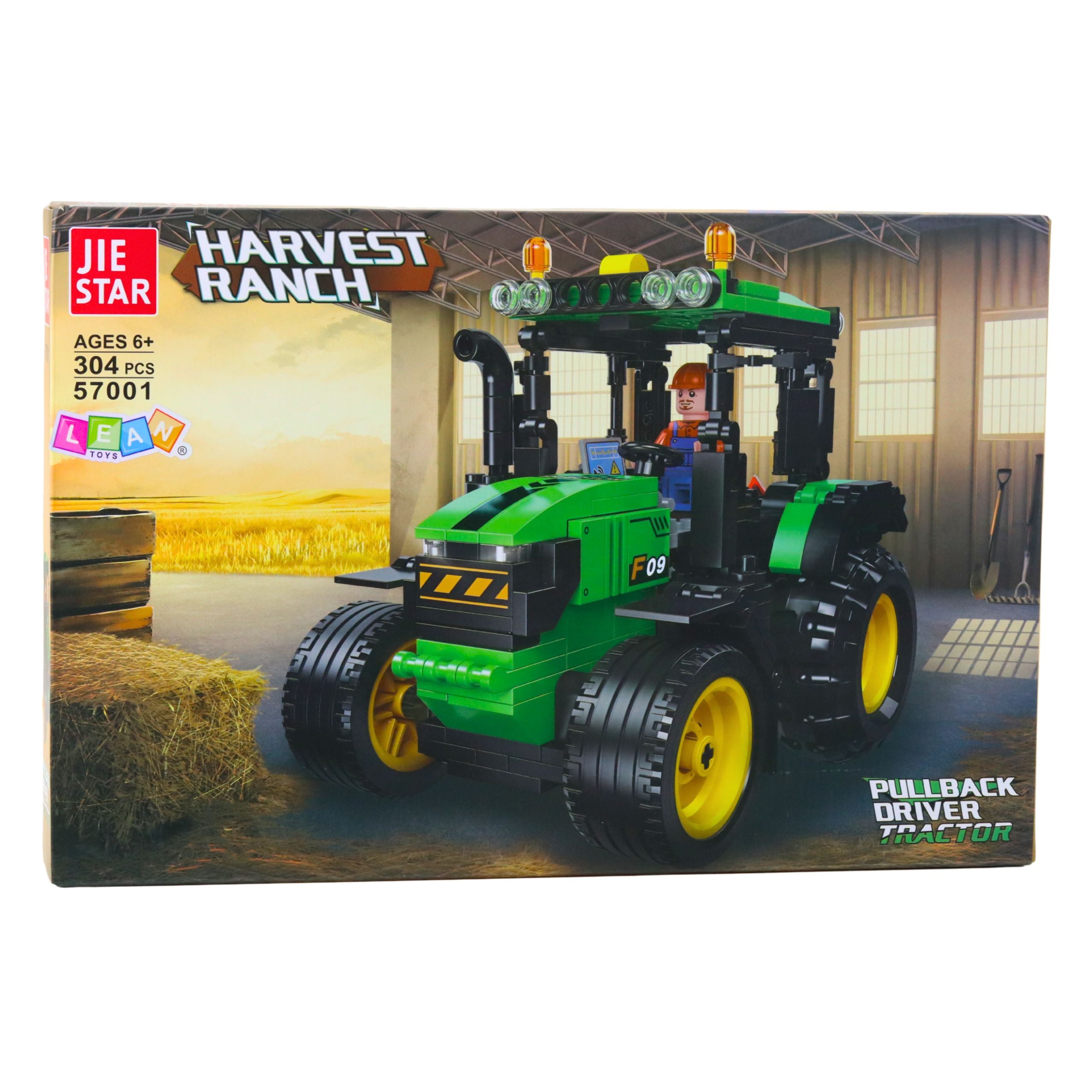 Construction Blocks Farm Tractor Agricultural Green 304 Pcs.