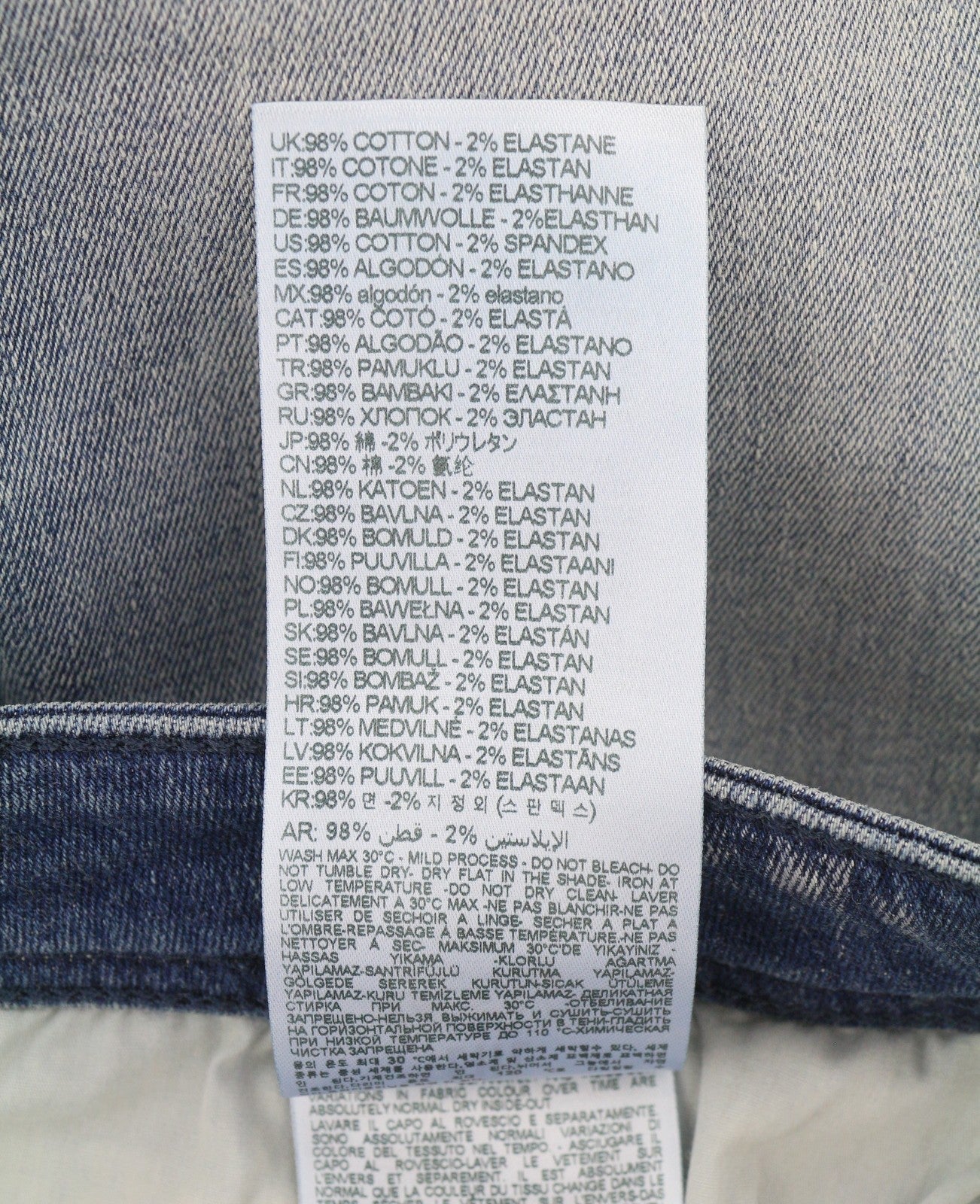 Díosal 1979 Sleenker 0pfaw Men Jeansblue Faded Skinny Waist Íseal Rrp175