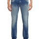 Diesel 2019 D-strukt 09j61 Pánské Jeansblue Faded Distress Slim Rrp195