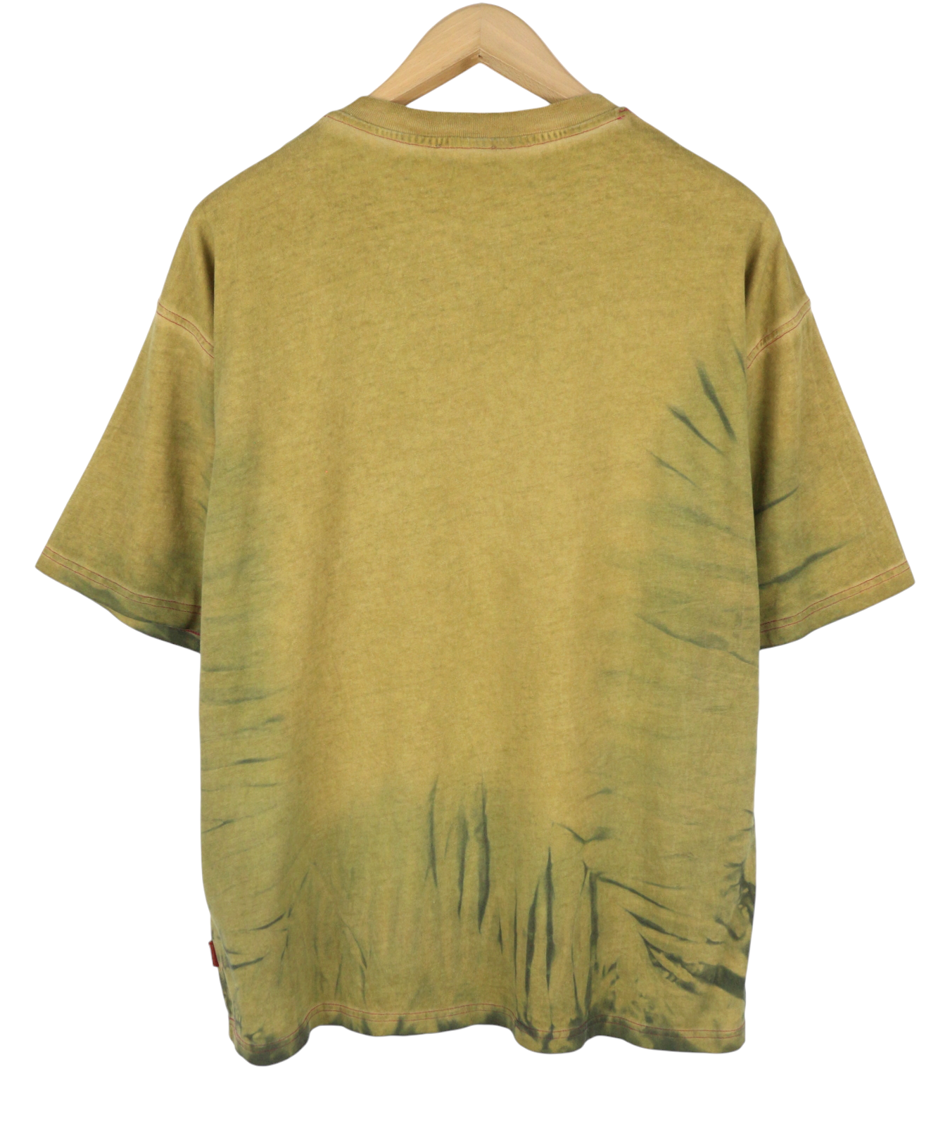 Diesel T-boxt-r24 Hommes T-shirtvert Surdimensionné Imprimé Manches Courtes Rrp150