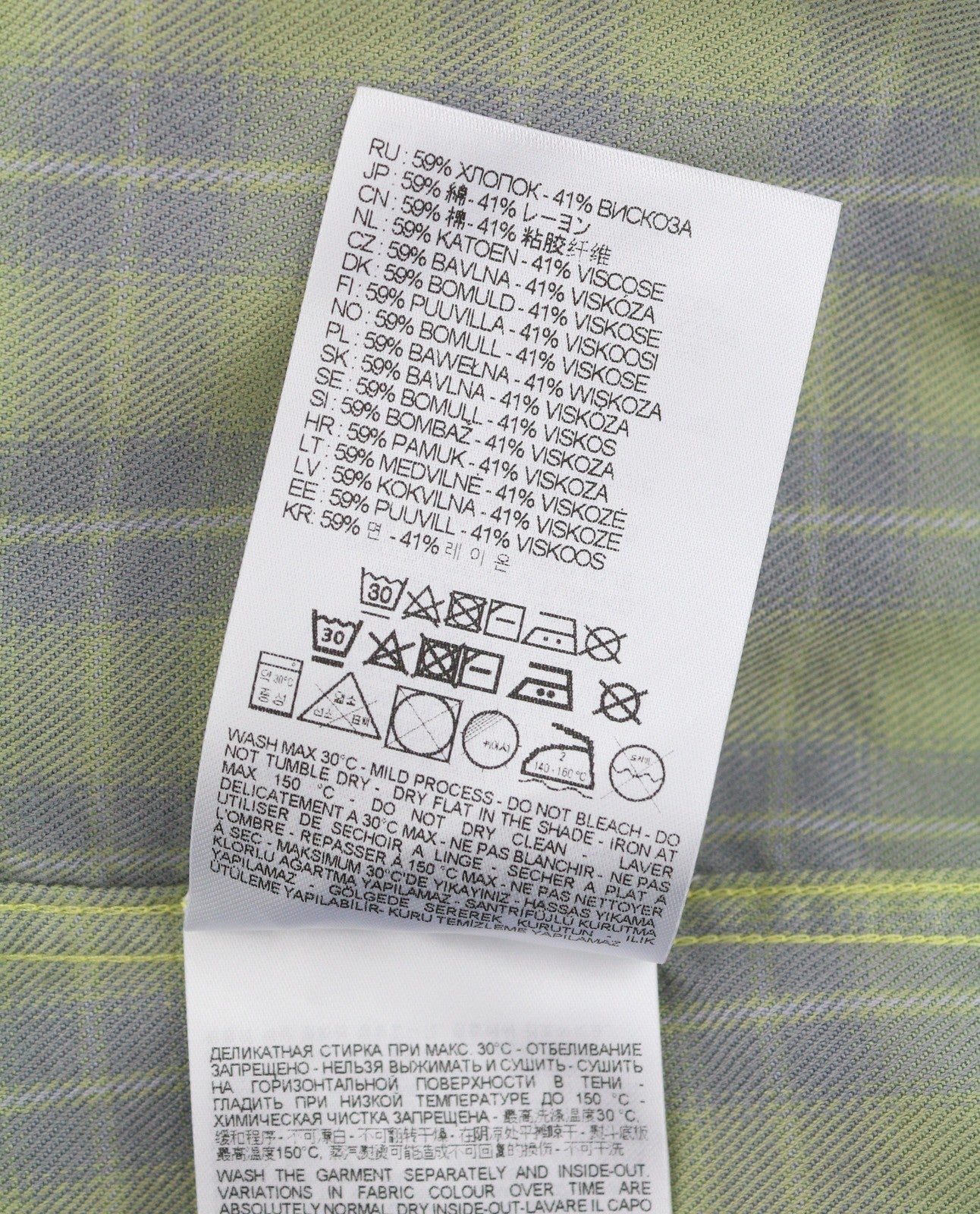 Díosal S-dewny-cochall-b Fir Shirtgreen Plaid Flannel Cochaillín Rrp275