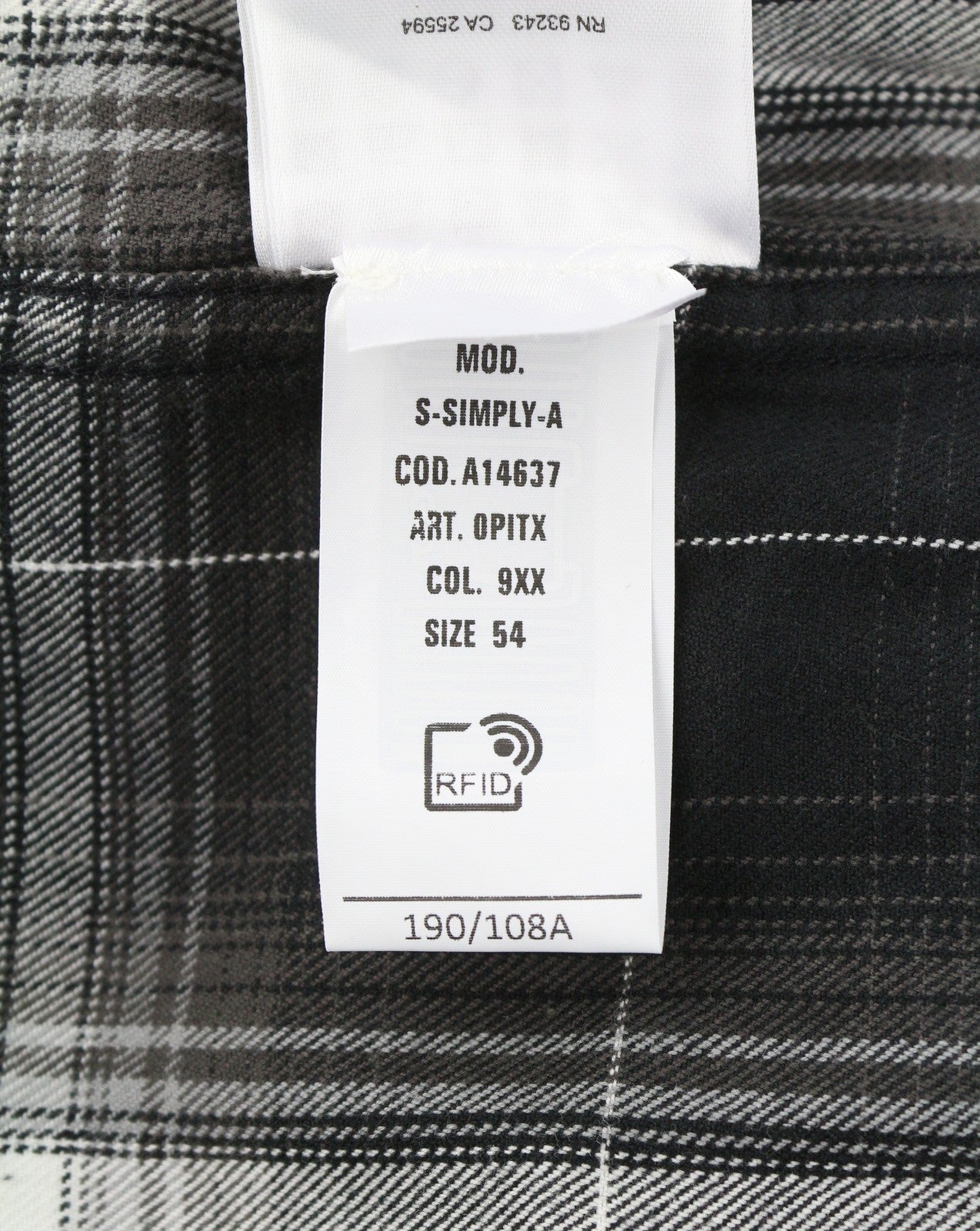Díosal S-díreach-na bhFear Shirtblack Flannel Plaid Tiubh Overshirt Rrp195
