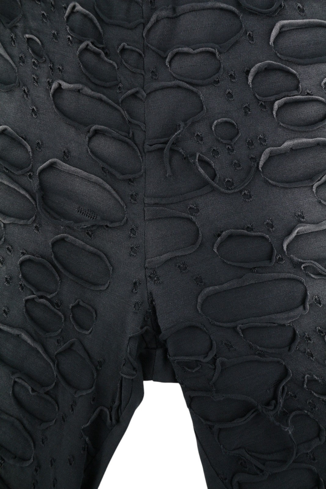 Diesel P-echio-r1 Men Shortsblack Faded Ripped Loose Wide Fit Rrp195