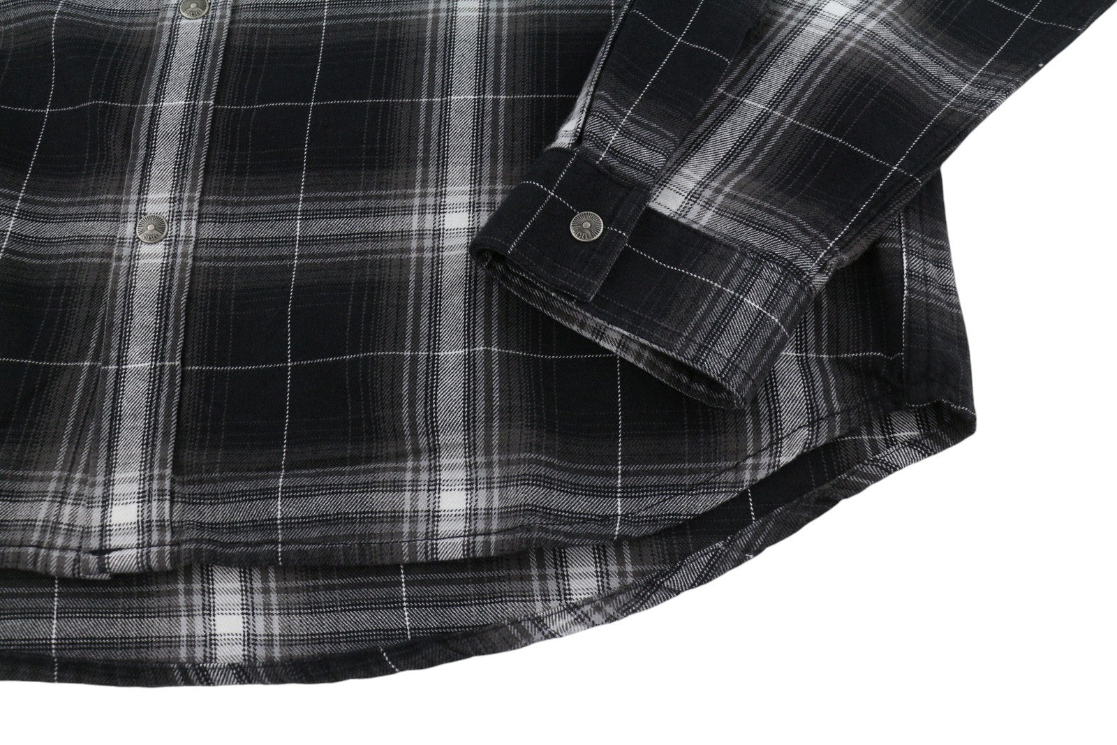 Díosal S-díreach-na bhFear Shirtblack Flannel Plaid Tiubh Overshirt Rrp195
