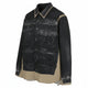 Diesel S-after-a herenoverhemdzwart gedrapeerde keperzakken imitatie Rrp295
