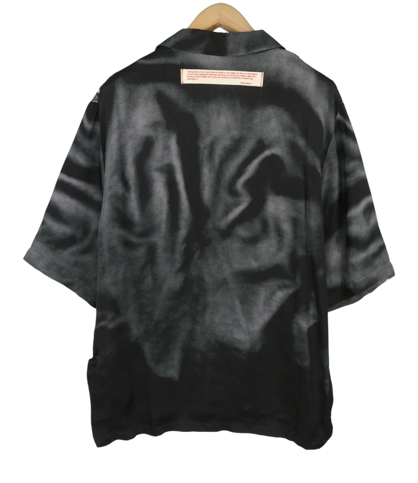 Cămașă pentru bărbați Diesel Pr-s-mec-23, negru, imprimeu grafic integral, unisex Rrp175