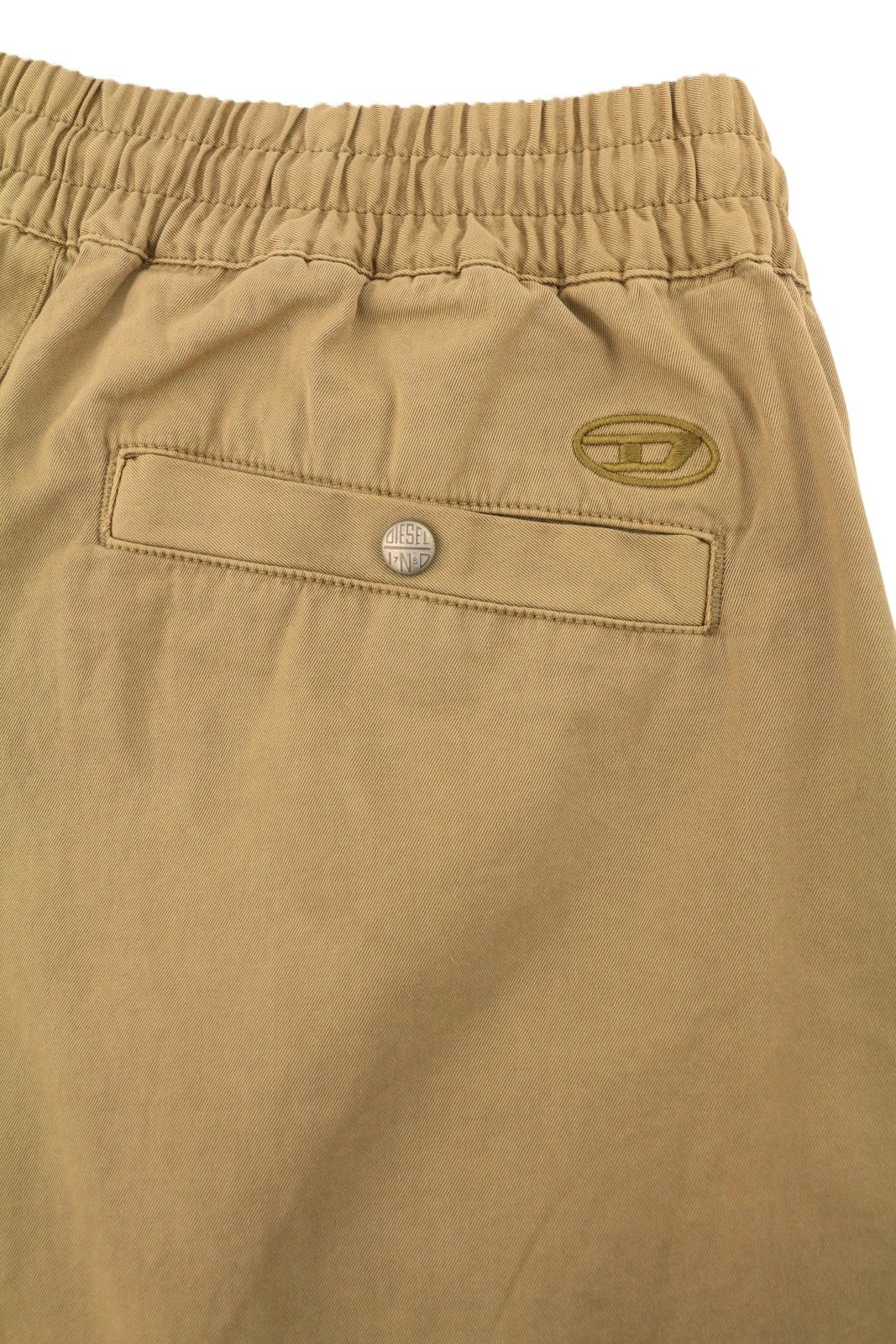 Diesel P-beeck-short Masculino Shorts 50marrom Cintura Elástica Cargo Rrp195