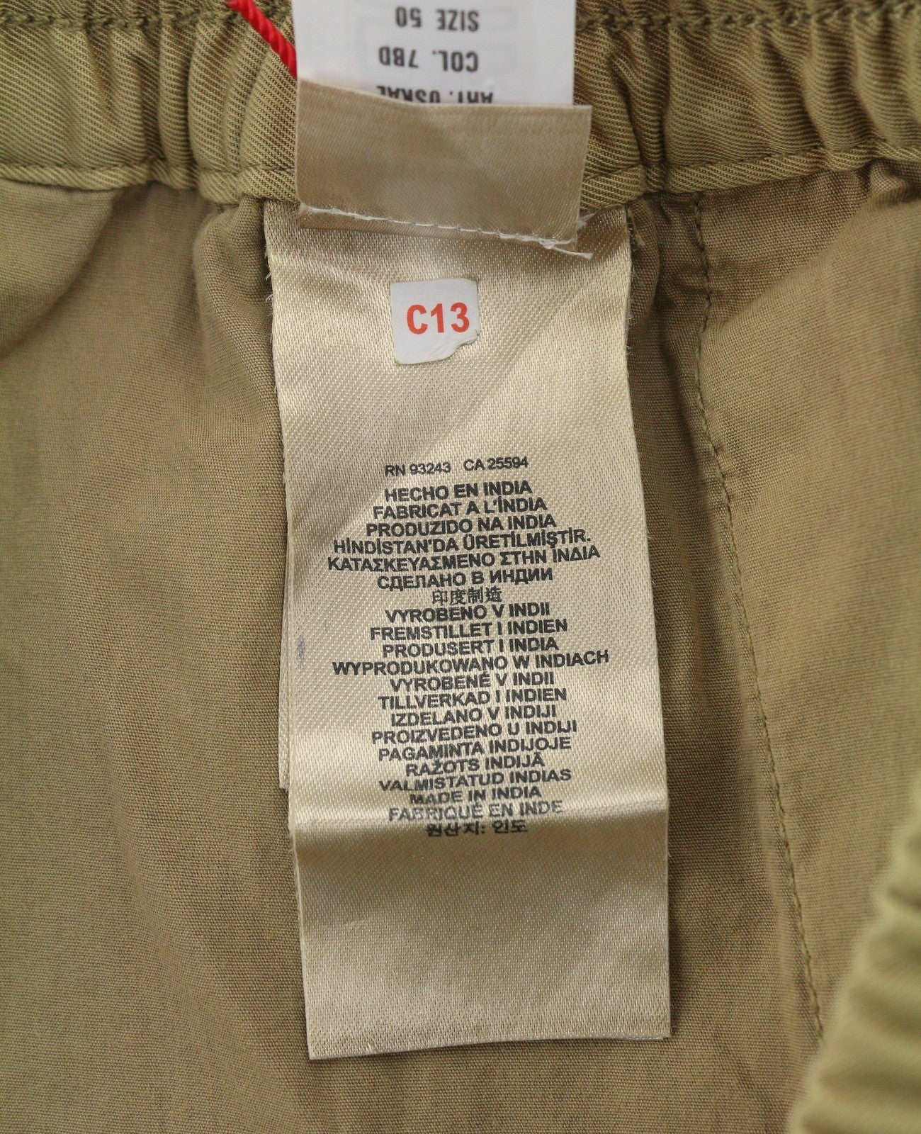 Diesel P-beeck-short Masculino Shorts 54marrom Cintura Elástica Cargo Rrp195