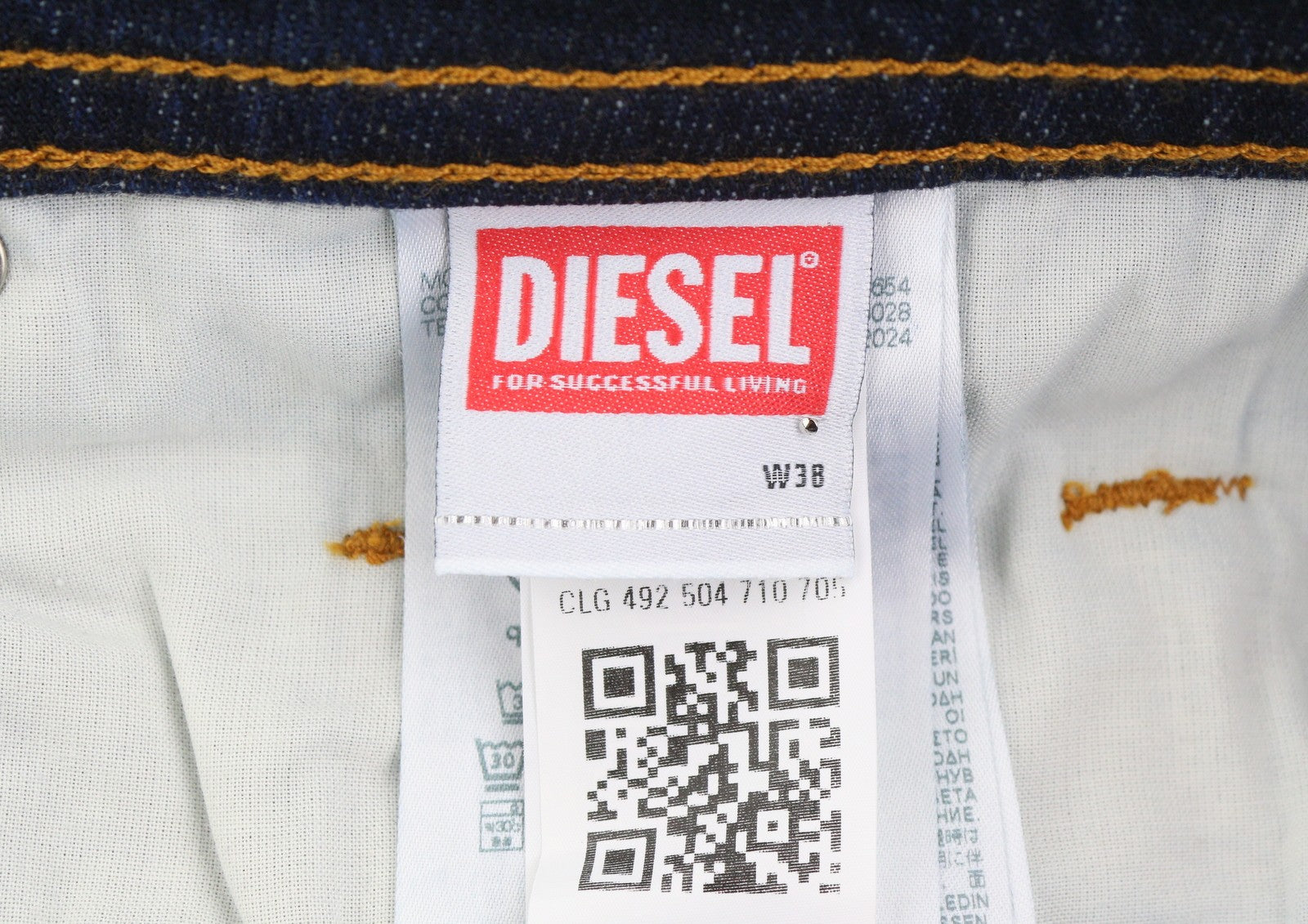 Diesel Thommer R07r2 Men Jeansdark Blue Slim Fit Low Waist Rrp150