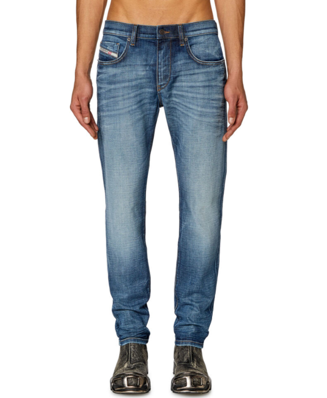 Diesel 2019 D-strukt 0dqae Uomo Jeansblue Faded Sim Fit Rrp175