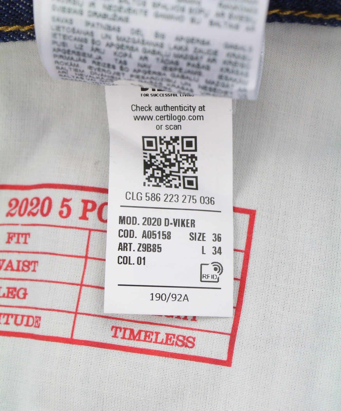 Jeans 2020 D-viker Z9b85