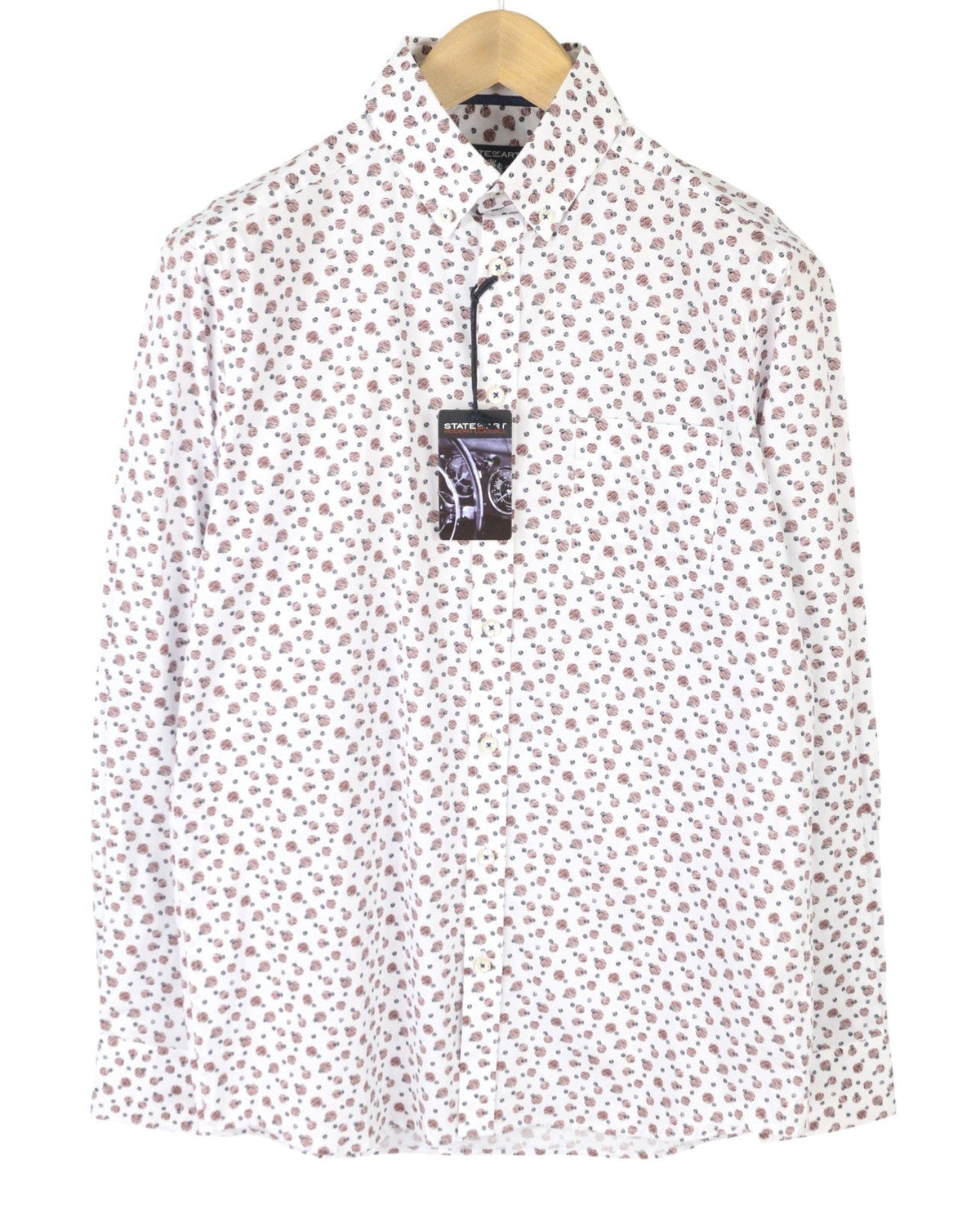 Camisa de algodón blanca